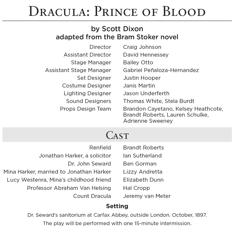 Dracula Cast and Crew