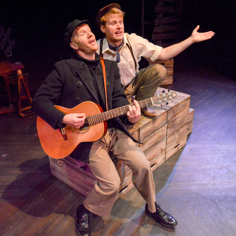 Ryan Lee and Gary Danciu in Woody Guthrie's American Song, 2015