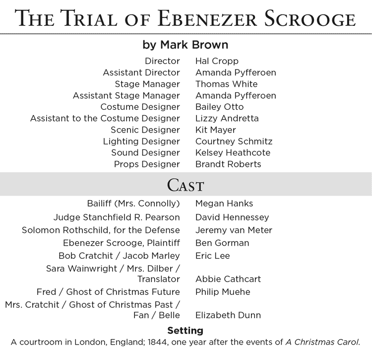The Trial of Ebenezer Scrooge - Cast and Crew