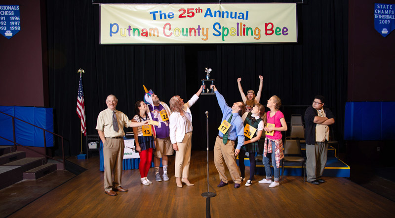 The winner's trophy, The 25th Annual Putnam County Spelling Bee, 2018