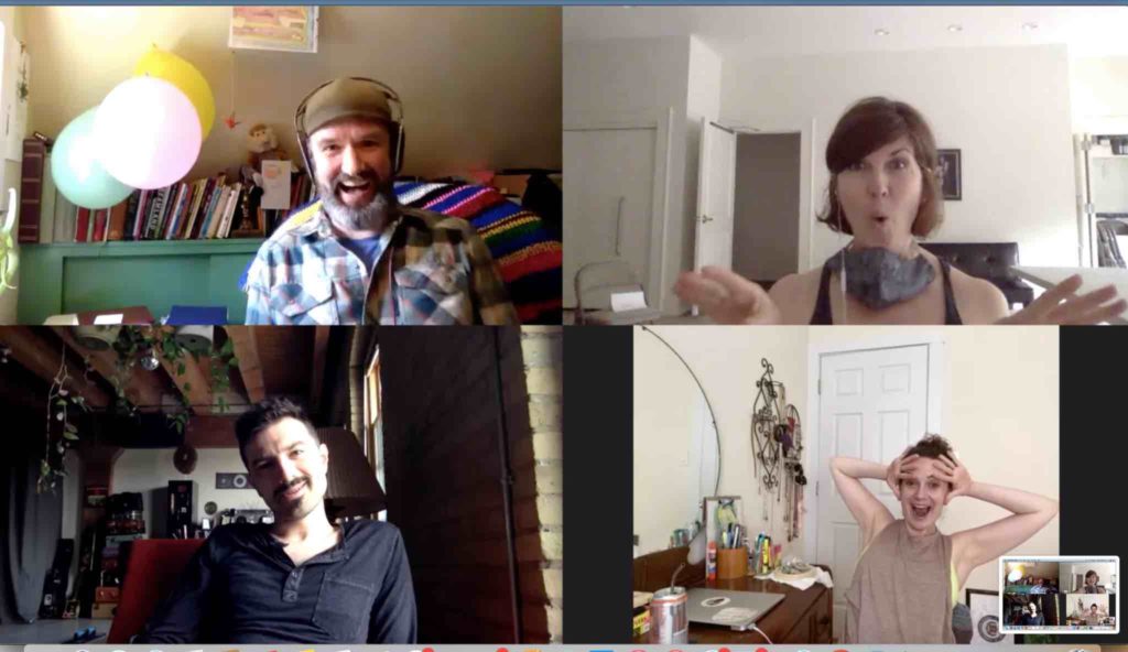 Audacious Raw Theatre performers Zoom chat with Catie Glynn